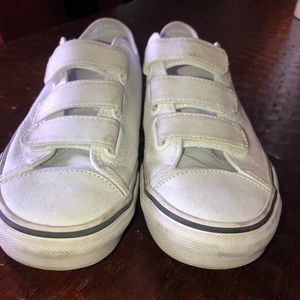 White 3 Velcro vans